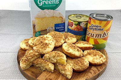 2-Ingredient Pineapple Cupcakes With Gaytime Crumble