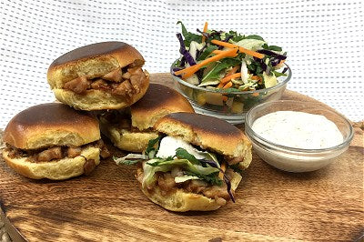 Toasted Pork Brioche Sliders With Creamy Slaw