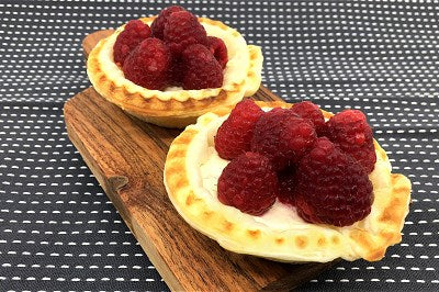 Raspberry & White Chocolate Cream Cheese Tarts
