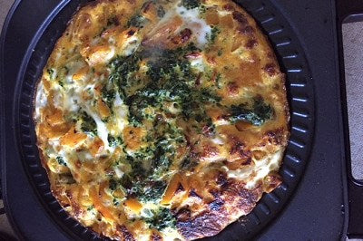 Roast Pumpkin, Broccoli & Spinach Frittata