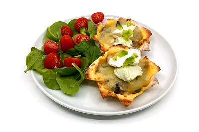Wonton Wrapper Taco Cups