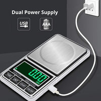 500g/0.01g Digital Pocket Scales With USB