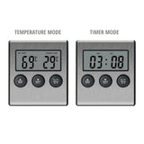 Digital Probe Thermometer With Timer & Temperature Alarm