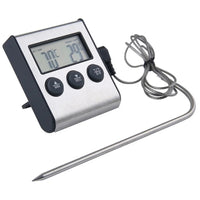 Digital Probe Thermometer With Timer & Temperature Alarm