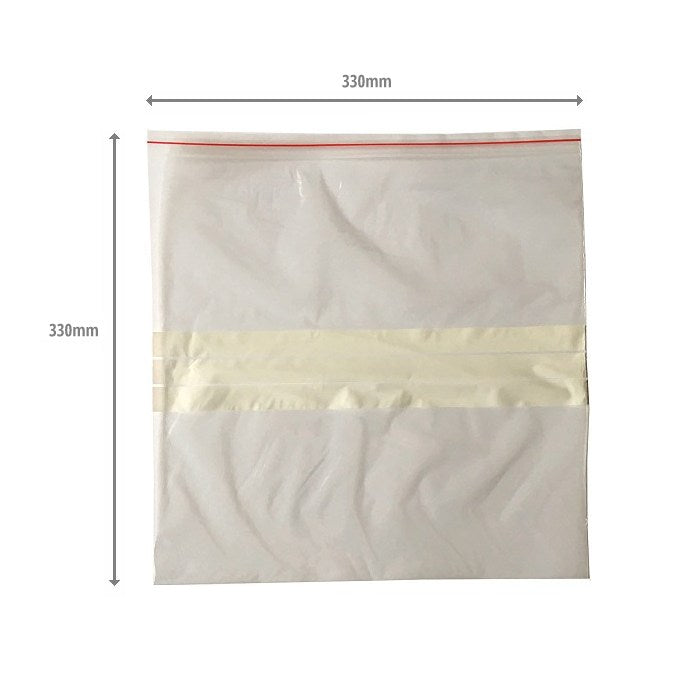 330mm Zip Lock HeavyDuty Freezer Bags With WriteOn Panel Pie Maker