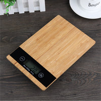 5kg Digital Kitchen Scales - Bamboo