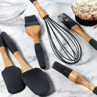 Round Pastry Brush - Beech/Silicone 22cm