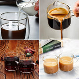 Glass Double Spout Espresso Measuring Jug