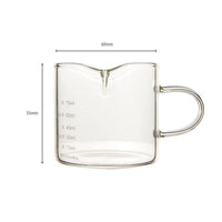Glass Double Spout Espresso Measuring Jug