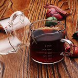 Glass Double Spout Espresso Measuring Jug