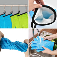 Silicone BBQ Oven Glove - Cotton Lined