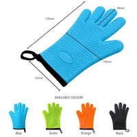 Silicone BBQ Oven Glove - Cotton Lined