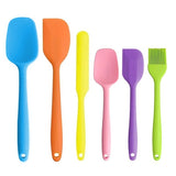6 Piece Silicone Spatula Set - Rainbow