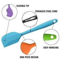 6 Piece Silicone Kitchen Utensil Set - Rainbow
