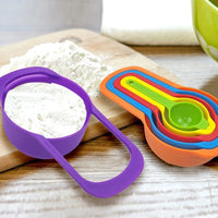 Plastic Measuring Cup Set - 6 Piece Multi-Colour