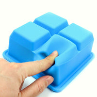 Silicone Pie Filling Freezer Tray With Cover - 4 Compartment