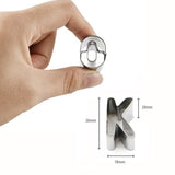 Alphabet Pastry Cutter Set - 2.5cm 26 Piece