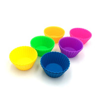 Premium 9cm Jumbo Silicone Baking Cups - 12 Pack