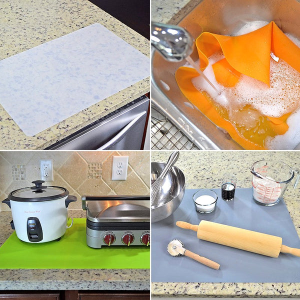 Large Heat Resistant Countertop Protector, Silicone Mat for Kitchen Counter  Top, Table Protector for Crafts, 60x40cm, 40x30cm