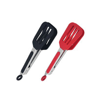 Small Spatula Tongs - Silicone 18.5cm