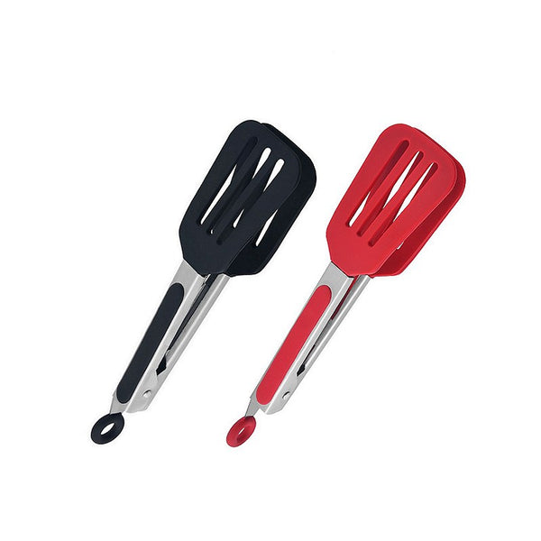 Small Spatula Tongs - Silicone 18.5cm
