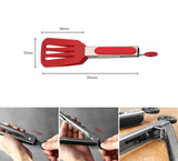 Small Spatula Tongs - Silicone 18.5cm