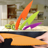 3 Piece Plastic Serrated Knife Set