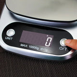 10kg Digital Kitchen Scales - Stainless Steel