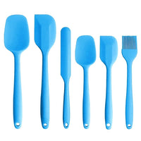 6 Piece Silicone Spatula Set - Sky Blue