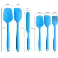 6 Piece Silicone Spatula Set - Sky Blue