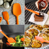 Orange Silicone Spatula Set