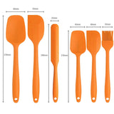 Orange Silicone Spatula Set