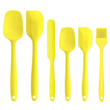 6 Piece Silicone Spatula Set - Yellow