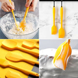 6 Piece Silicone Spatula Set - Yellow
