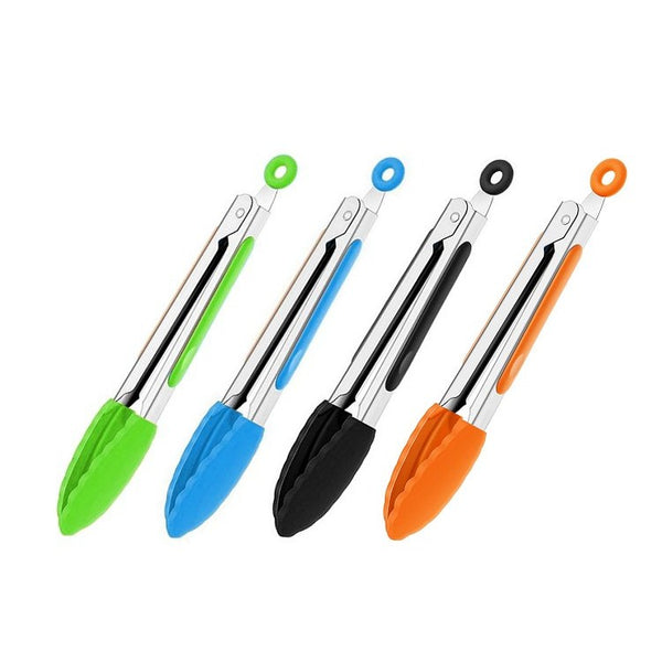 19cm Silicone Kitchen Tongs