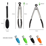 19cm Silicone Kitchen Tongs