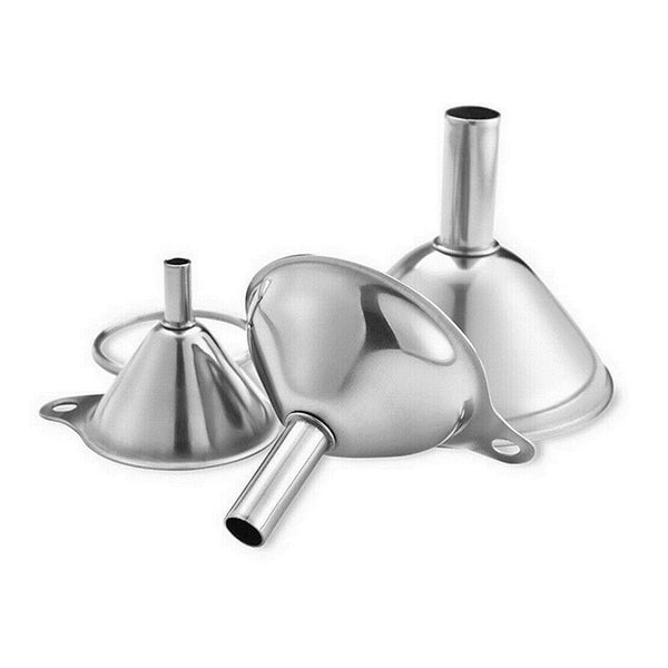 3 Piece Stainless Steel Funnel Set